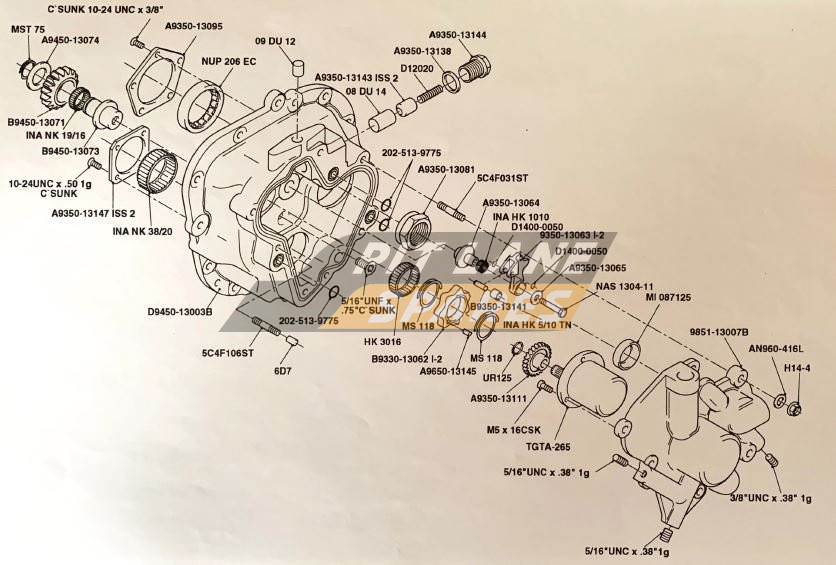 LΗ BEARING CARRIER ΑΝD OIL PUMP COVER